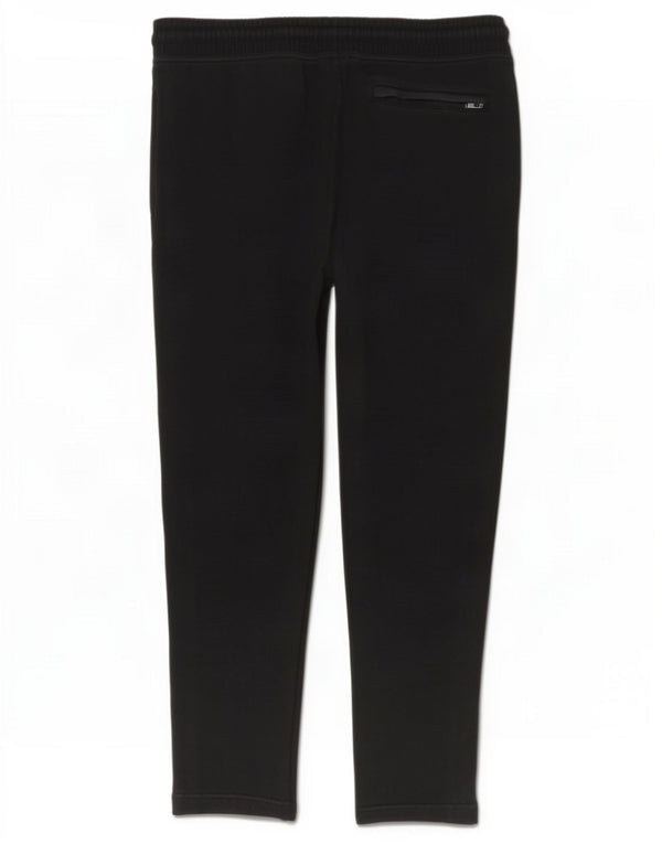 Marks & Spencer Womens Tracksuit Trousers UK 16 Large Black Cotton