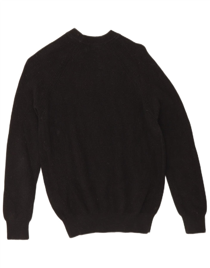 Zara Herre sweater med rund hals, lille sort bomuld