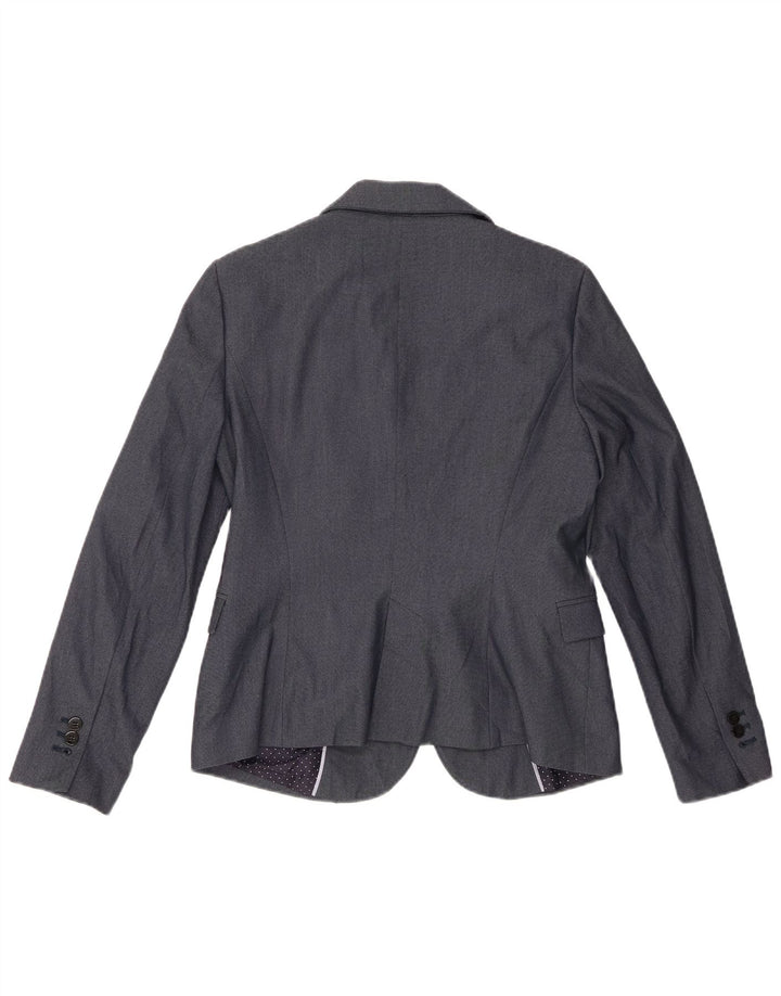 Zara Dame 1 Knap Blazer Jacket UK 14 Large Navy Blue