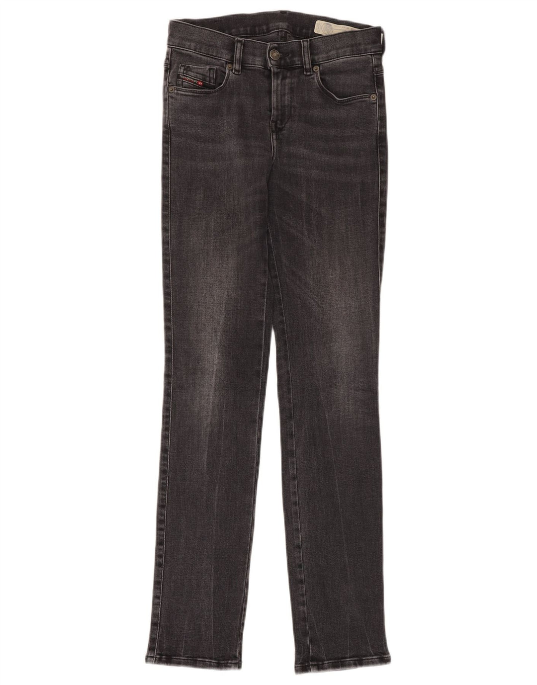 DIESEL Dame Sandy Regular Slim Fit Straight Jeans W24 L32 Grå Bomuld