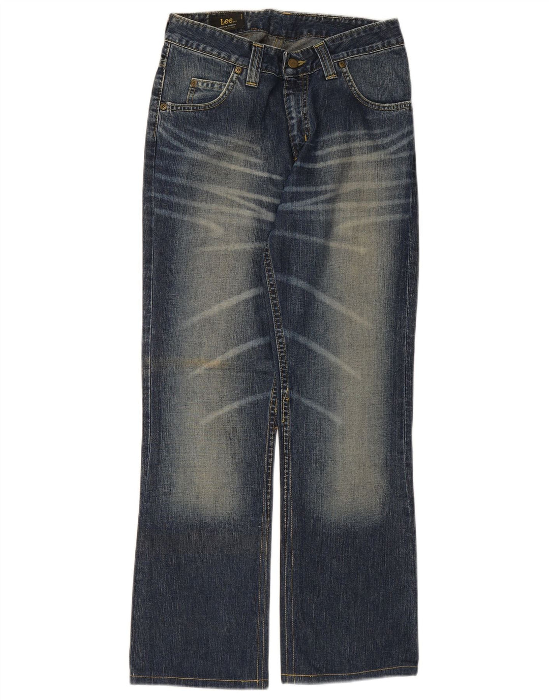LEE Dame Felton Flared Jeans W29 L29 Blå Bomuld