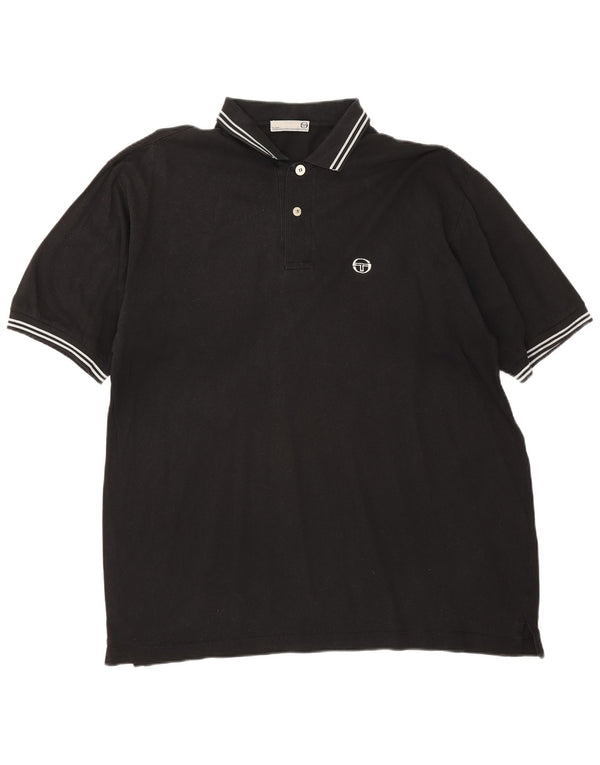 Sergio Tacchini Herre Polo Shirt 2XL Sort