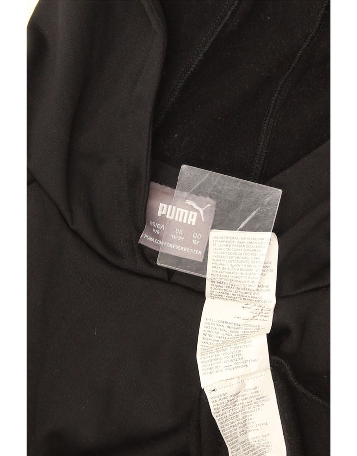 Puma hættetrøje til drenge 11-12 år sort polyester