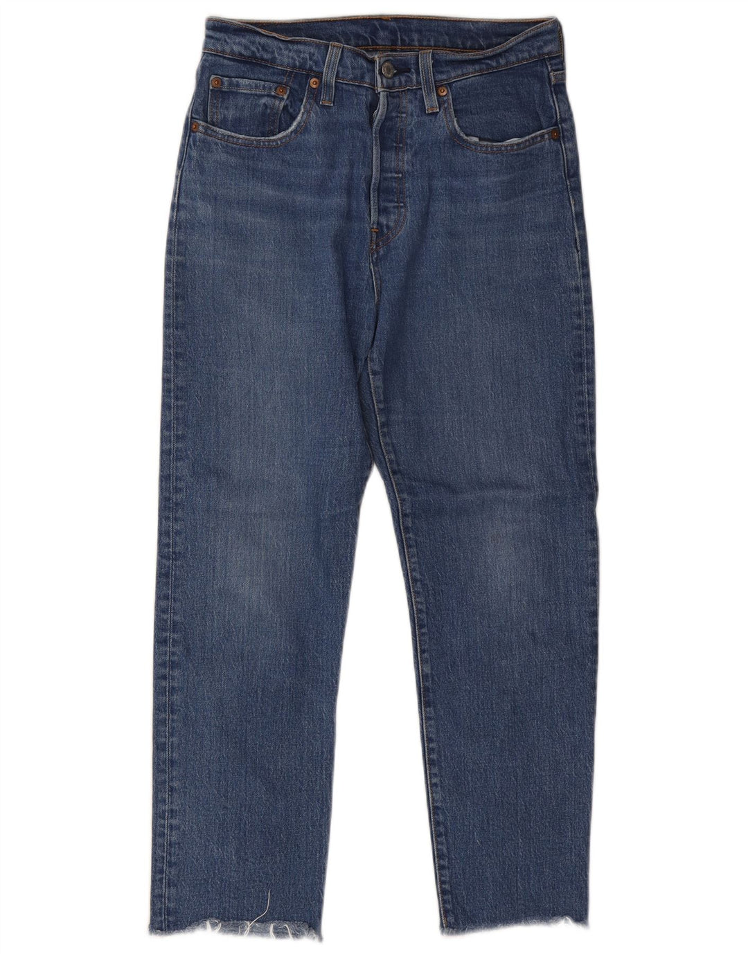 Levi's Dame 501 Straight Jeans W27 L26 Blå Bomuld
