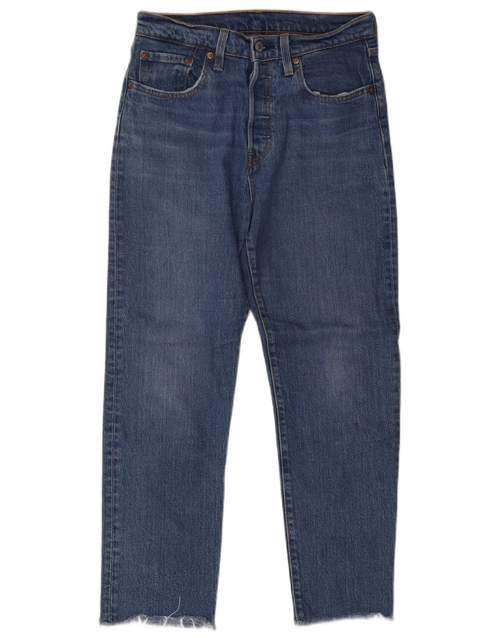 Levi's Dame 501 Straight Jeans W27 L26 Blå Bomuld