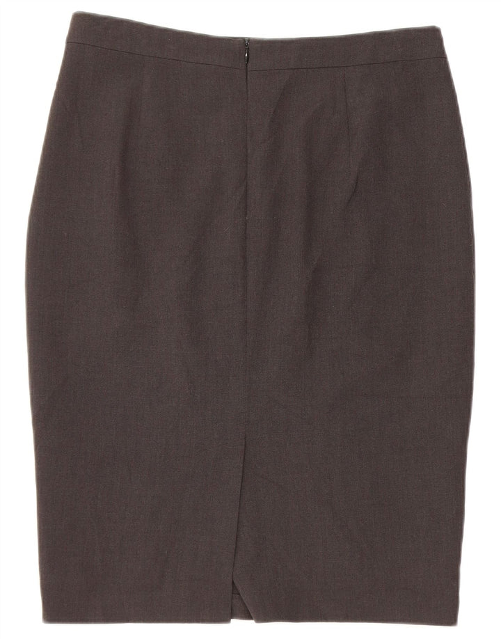 Marks & Spencer Pencil Nederdel til kvinder UK 10 Small W30 Grå Polyester