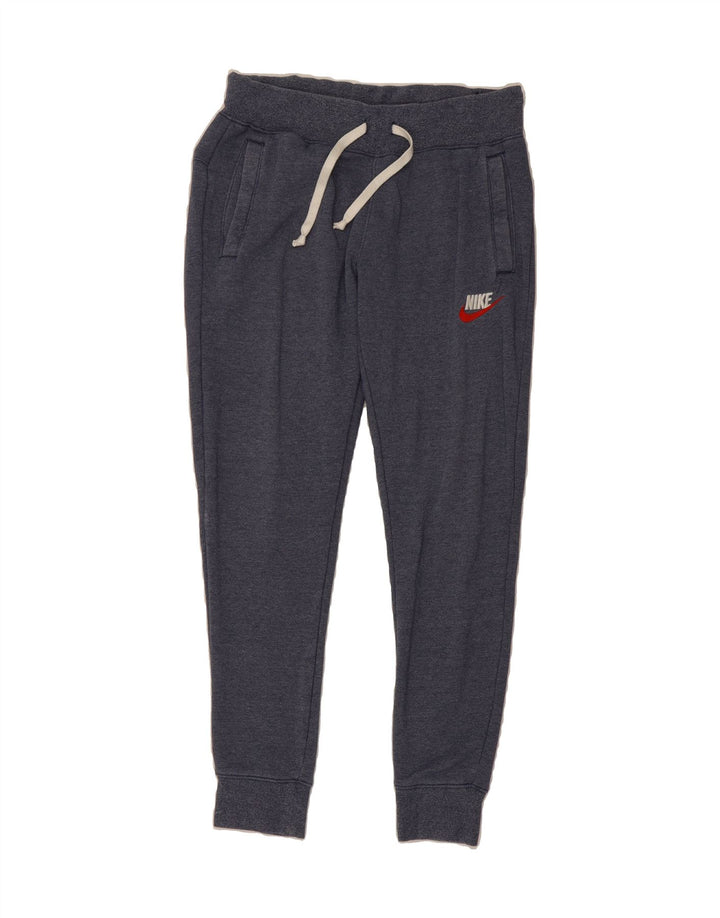 NIKE Womens Tracksuit Trousers Joggers UK 12 Medium  Navy Blue Flecked Vintage Nike and Second-Hand Nike from Messina Hembry 