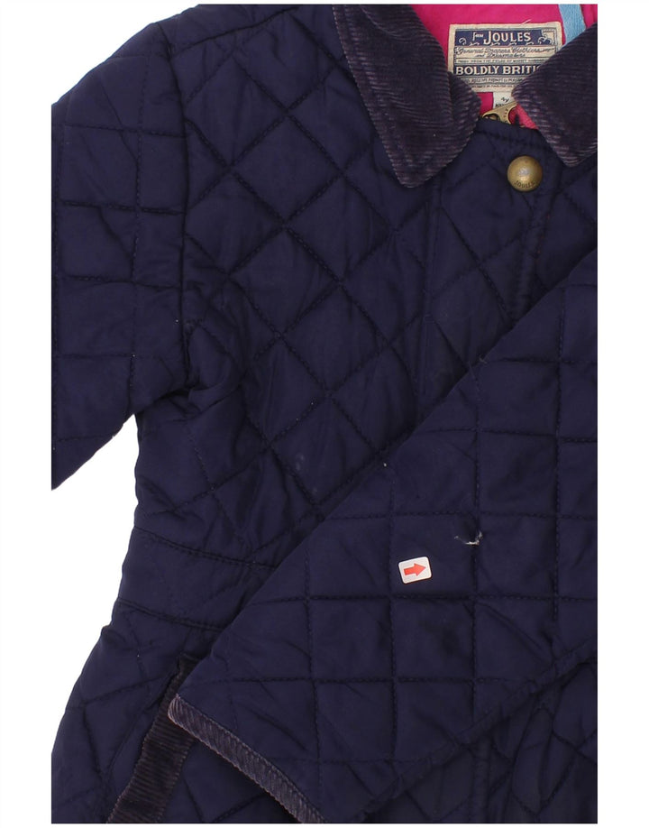 Joules piger quiltet jakke 3-4 år marineblå polyester