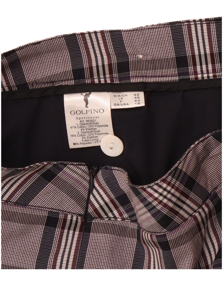 GOLFINO Womens Skort UK 16 Large W30 Navy Blue Ternet Bomuld
