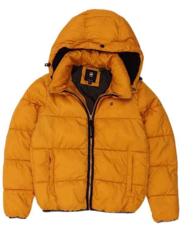 G-Star Polstret hættejakke til kvinder UK 14 Medium Gul Polyester