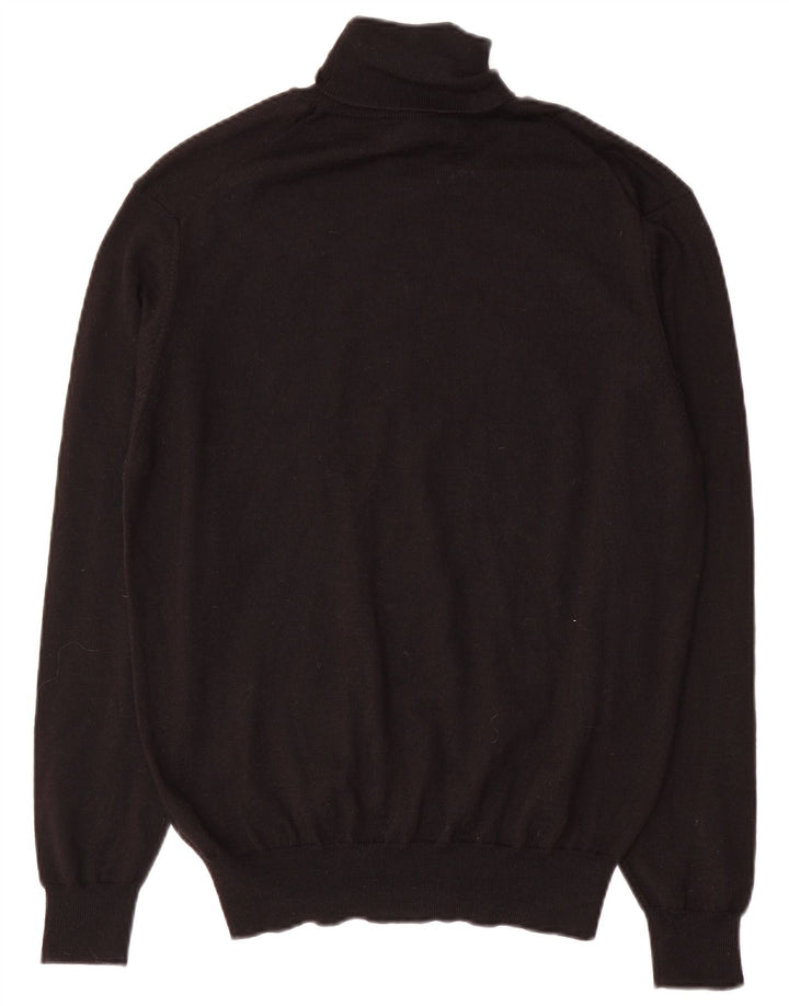 Marks & Spencer Dame Roll Neck Jumper Sweater UK 16 Large Black