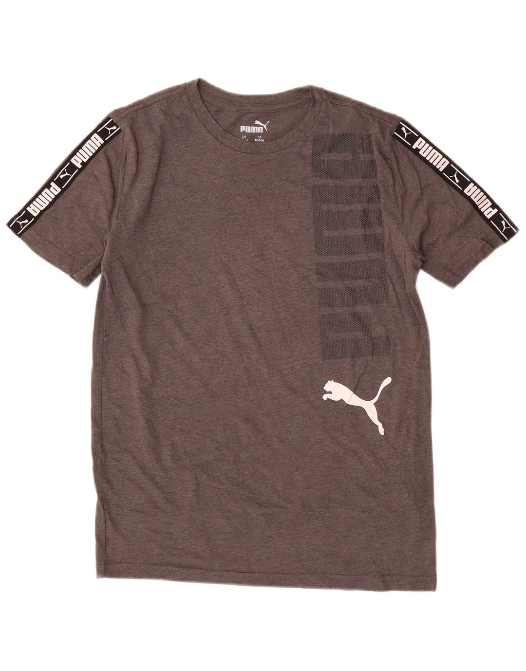 PUMA Drenge Grafisk T-Shirt Top 14-15 År Stor Grå