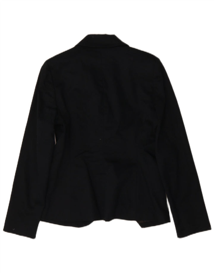 Gap Dame 1 Knap Blazer Jacket US 6 Medium Navy Blue Bomuld