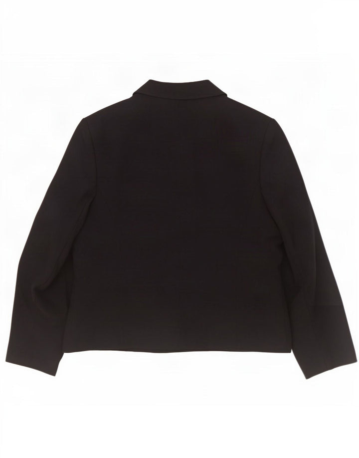 Marks & Spencer Dame St. Michael 4 Button Blazer Jacket UK 16 Large Black