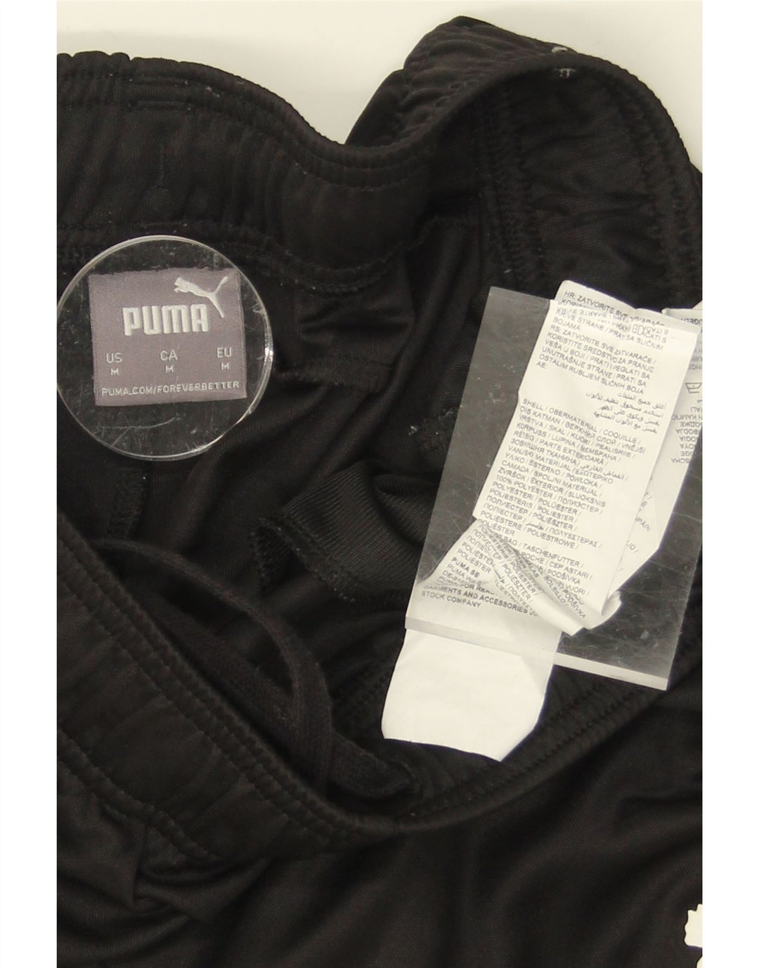 PUMA Mens Tracksuit Trousers Medium Black Polyester Vintage Puma and Second-Hand Puma from Messina Hembry 