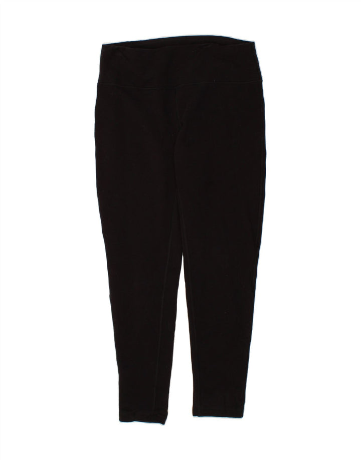 VINTAGE Womens Leggings UK 14 Large Black Vintage Vintage and Second-Hand Vintage from Messina Hembry 