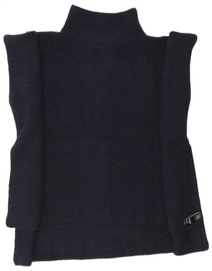 Marks & Spencer Dame Poncho Jumper One Size Marineblå Polyester