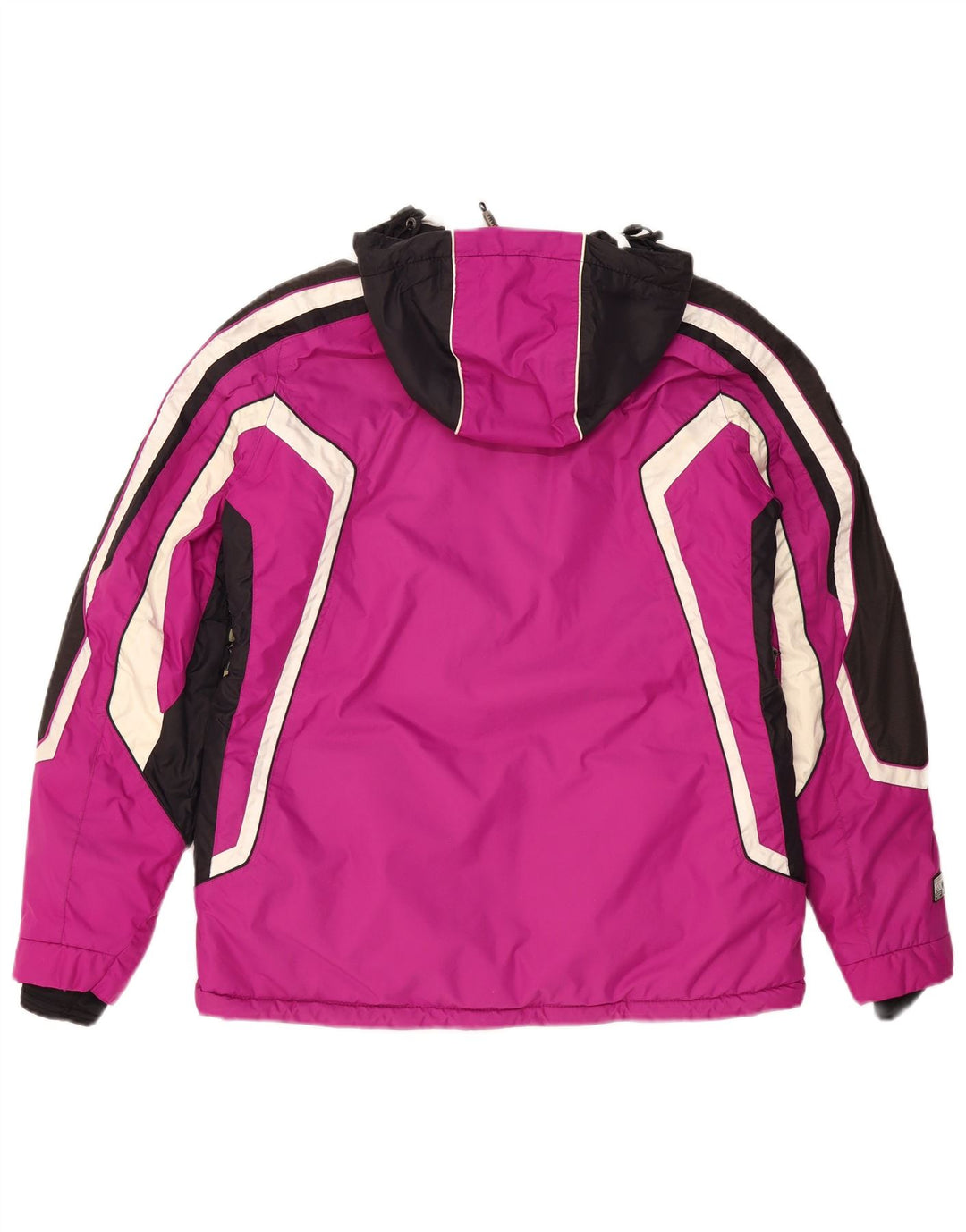 Iguana Dame Hætte Skijakke EU 40 Medium Pink Colourblock Polyester
