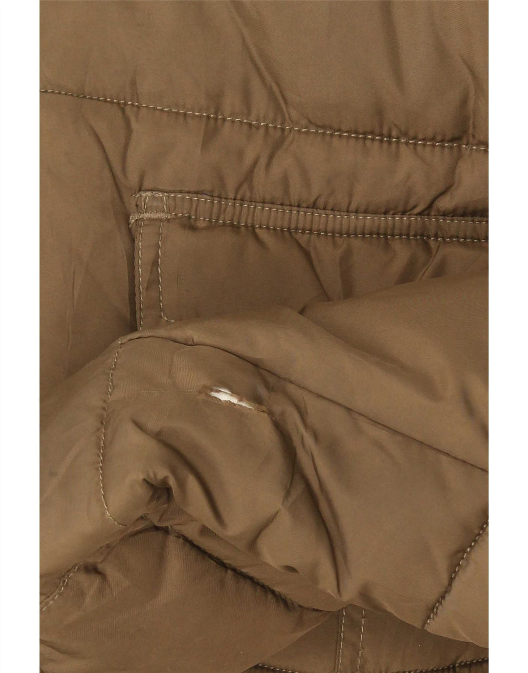 Lee Herre hættepolstret jakke UK 40 Stor brun polyester