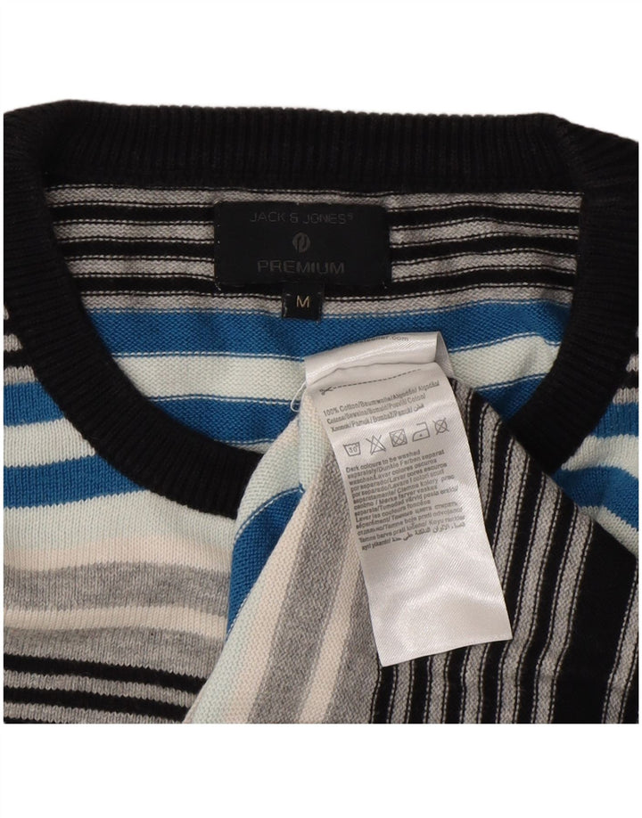 Jack & Jones Herre Crew Neck Jumper Sweater Medium Flerfarvet Stribet