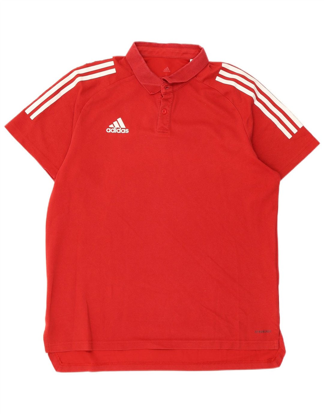 ADIDAS Aeroready Polo Shirt til mænd, stor rød bomuld
