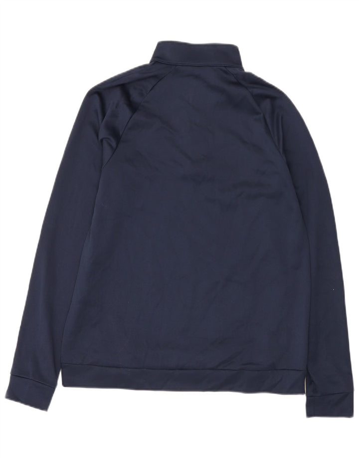 Nike Herre Dri Fit Sweatshirt med lynlås, lille marineblå polyester