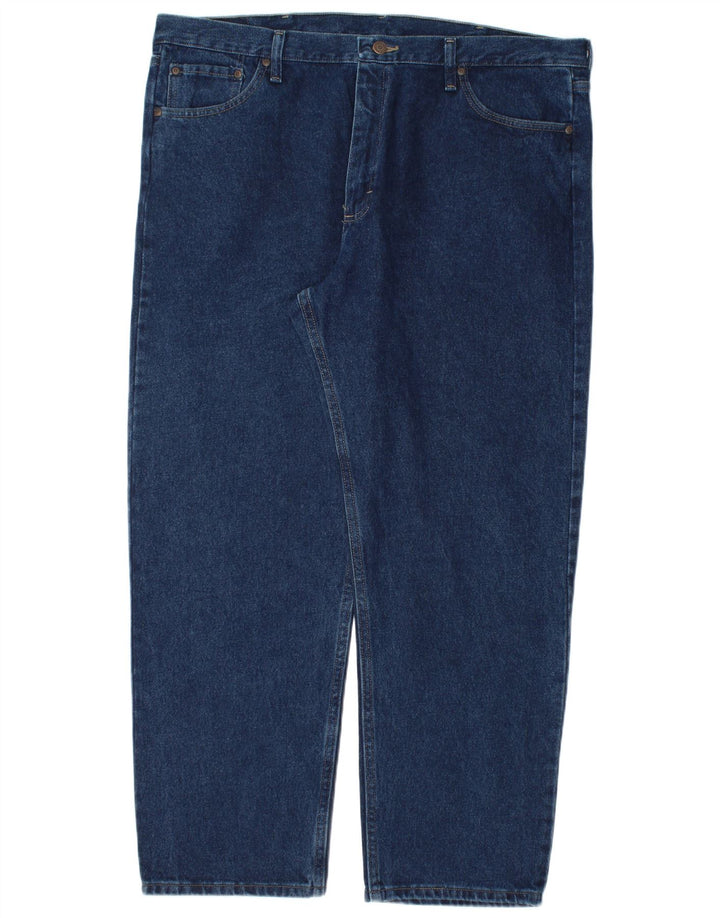 Wrangler Straight Jeans til mænd W40 L30 Marineblå bomuld