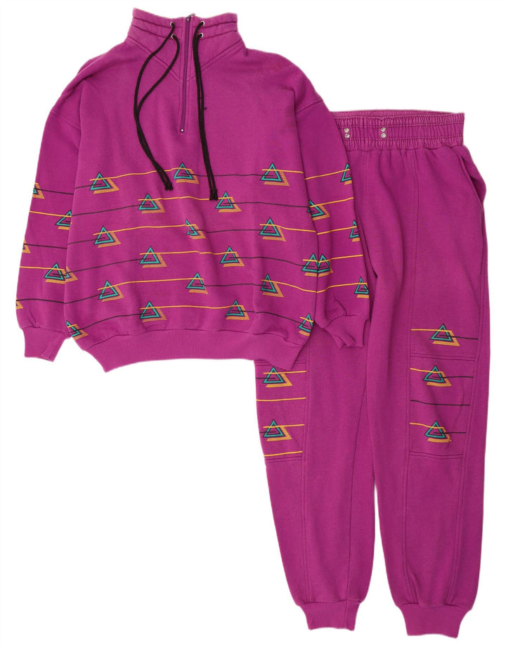 Rodeo Dame grafisk hel træningsdragt EU 40 Medium Pink Geometrisk Retro