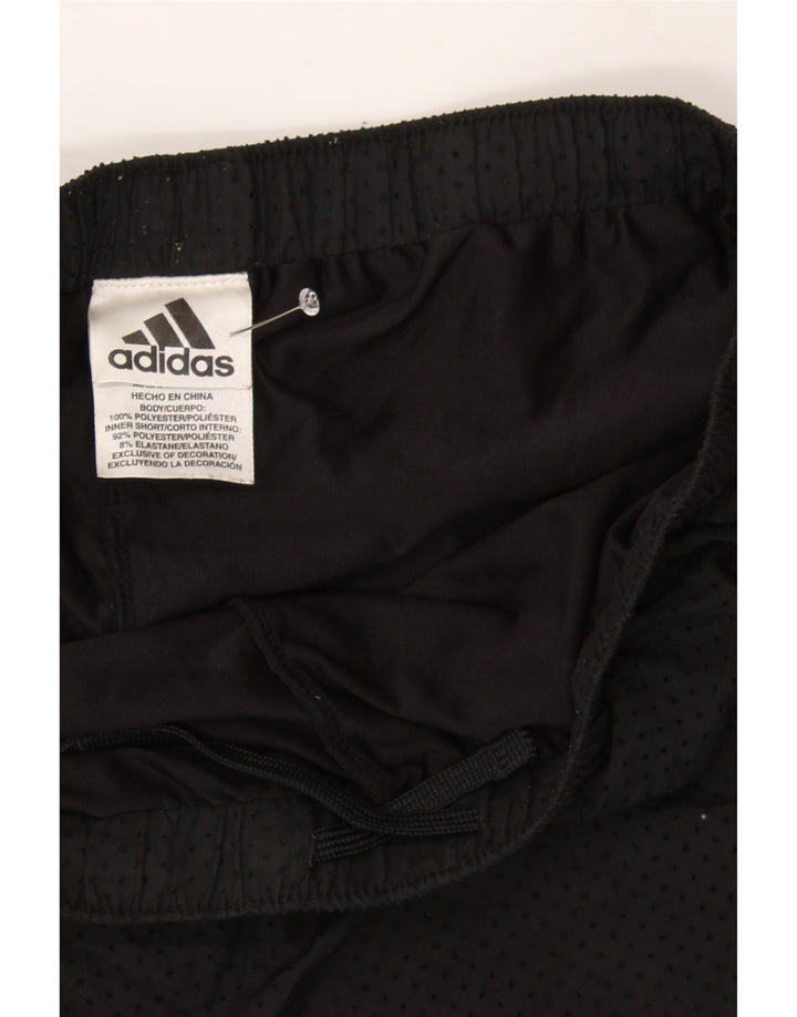 ADIDAS Girls Sport Shorts 12-13 Years Large Black Polyester Vintage Adidas and Second-Hand Adidas from Messina Hembry 