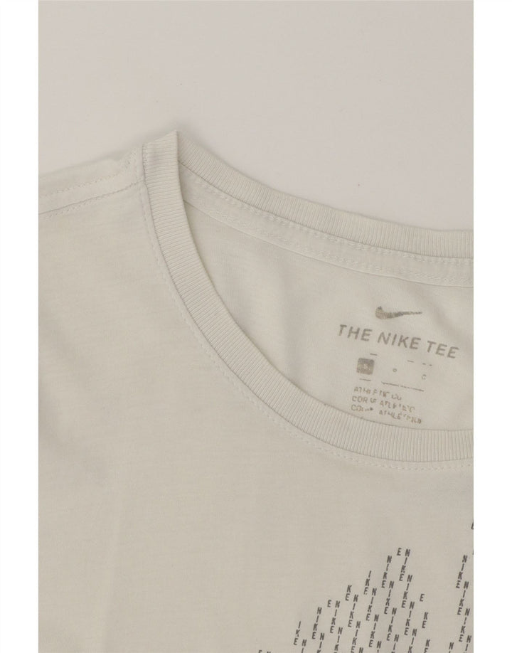 NIKE Mens Graphic T-Shirt Top Small White Cotton Vintage Nike and Second-Hand Nike from Messina Hembry 