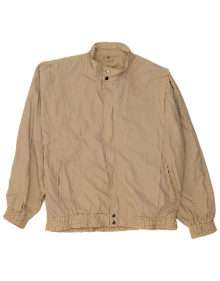 Vintage bomberjakke til mænd IT 52 XL Beige Polyester