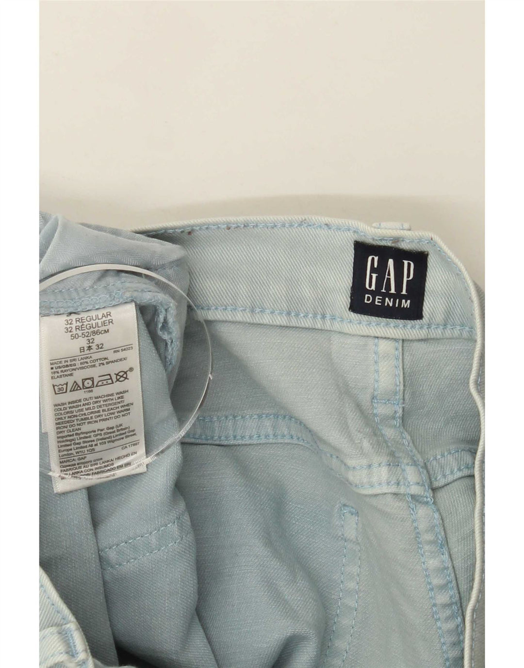 Gap Womens Cropped Jeans W32 L26 Blå Bomuld