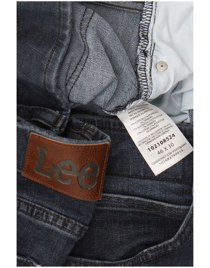 LEE Herre Relaxed Fit Straight Jeans W46 L30 Blå Bomuld