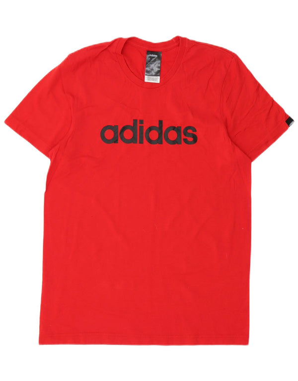 ADIDAS Grafisk T-shirt til mænd, lille rød bomuld