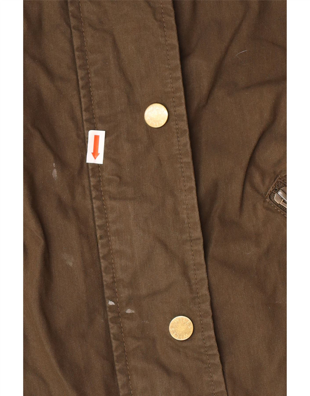 JACK WILLS Kvinder Utility Jacket UK 8 Small Khaki Cotton