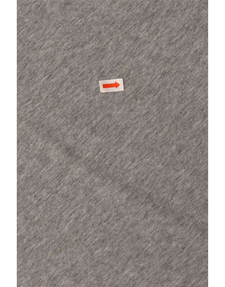 CALVIN KLEIN Herre grafisk T-shirt Top Medium Grey Flecked Bomuld