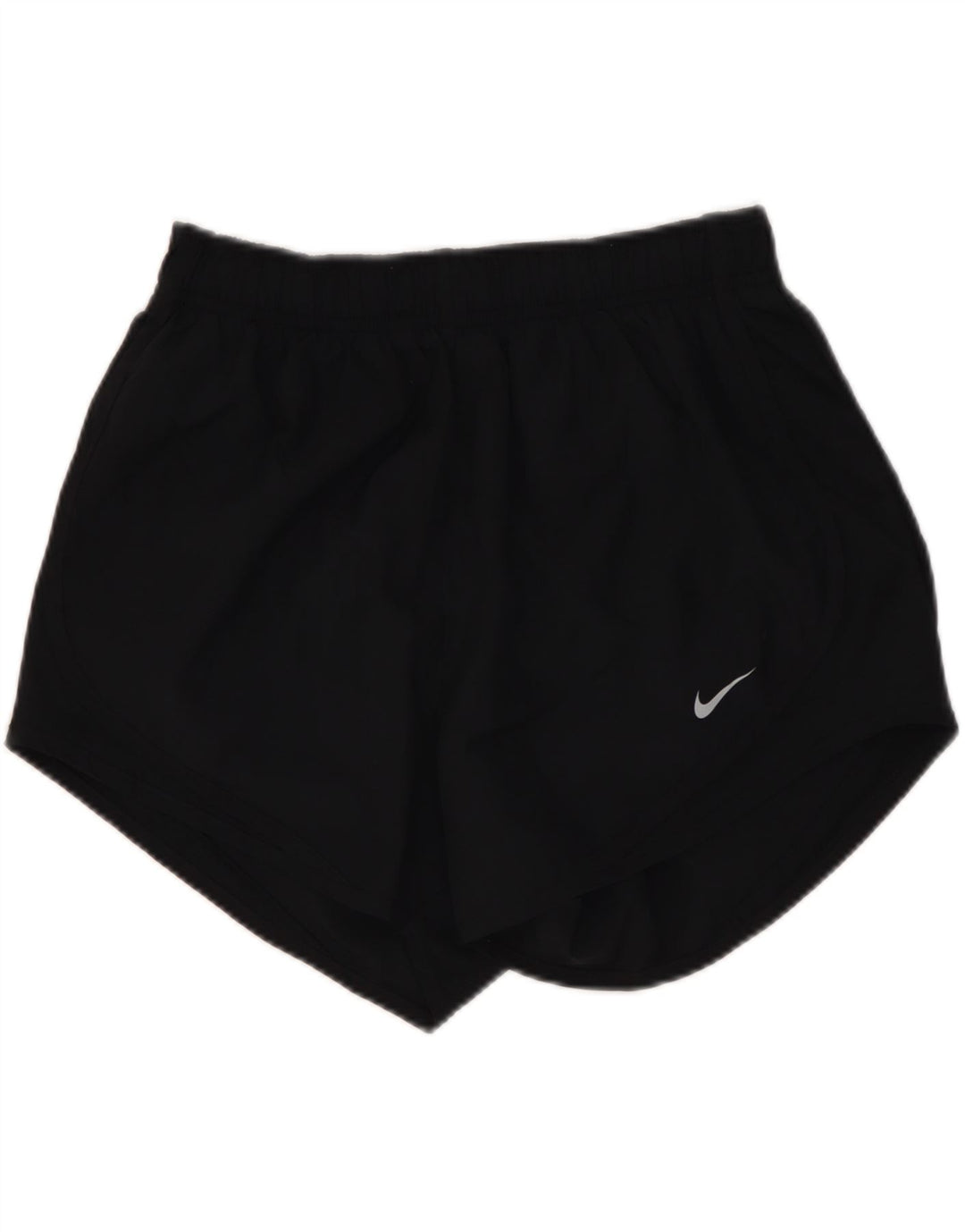 NIKE Dri Fit sportsshorts til kvinder UK 10 Lille sort polyester