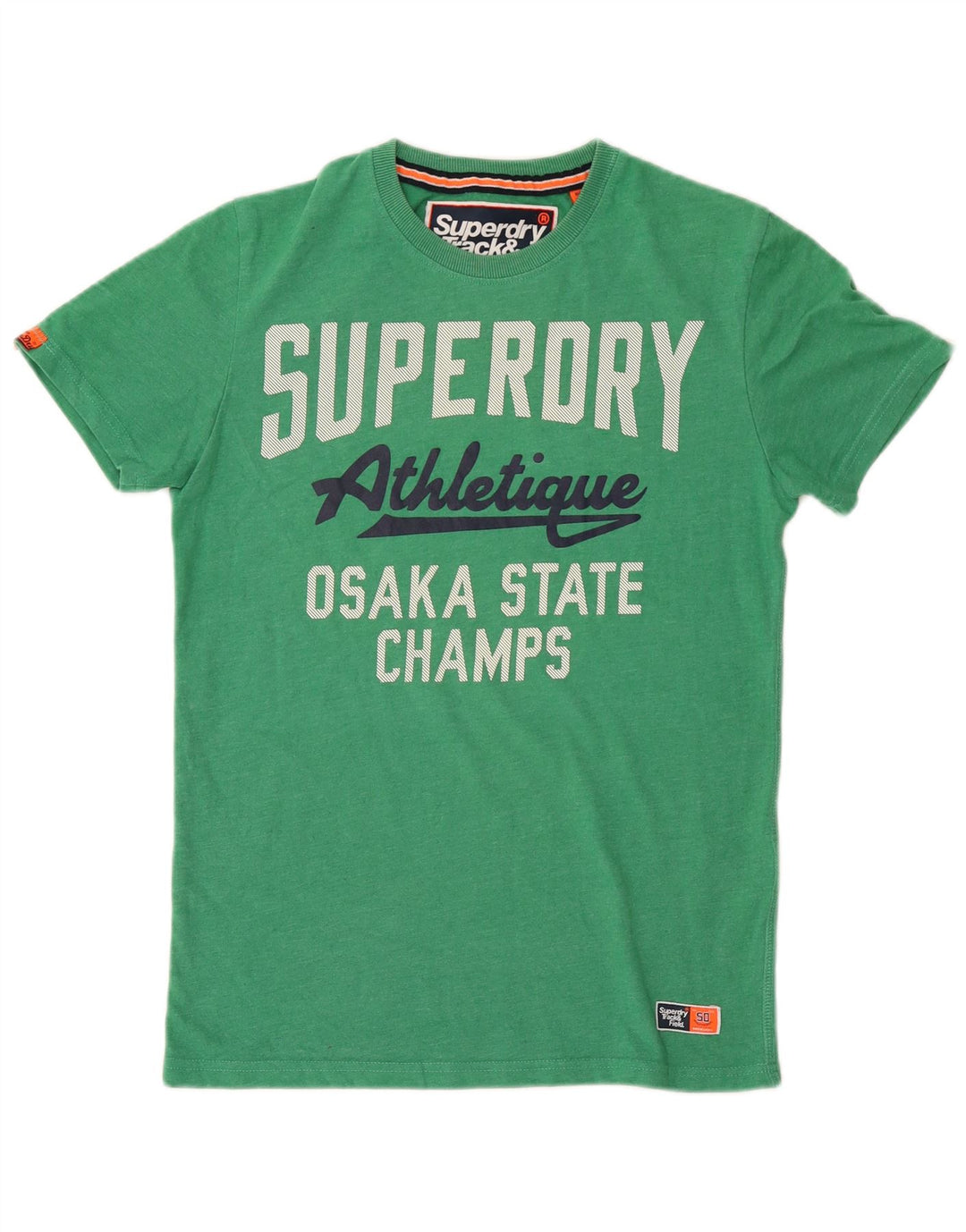 Superdry Herre grafisk T-shirt Top Lille grøn bomuld