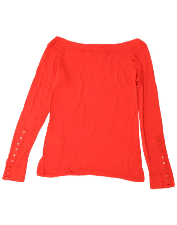 Liu Jo Dame Crop Grafisk Top Langærmet IT 44 Medium Rød
