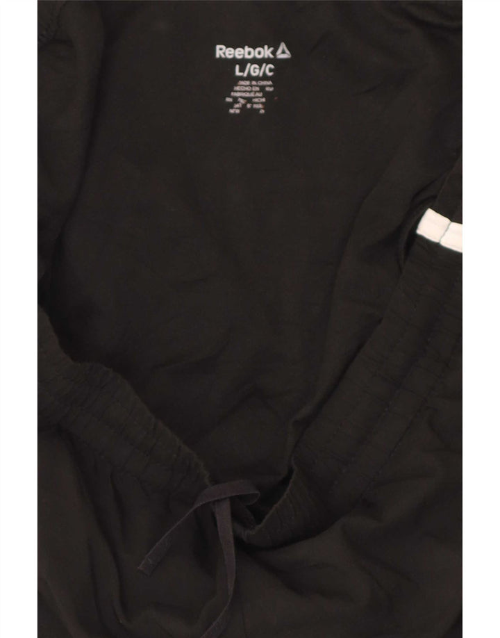 Reebok Womens Regular Sports Shorts Large Black Colourblock