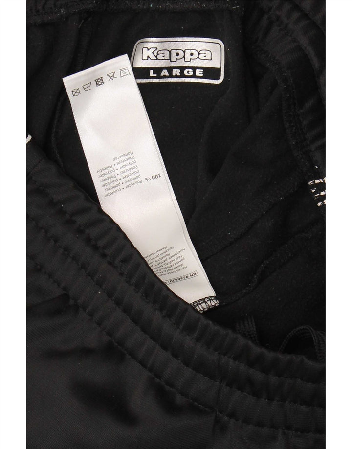 Kappa Herre grafisk træningsdragt Bukser Joggers Large Sort Polyester