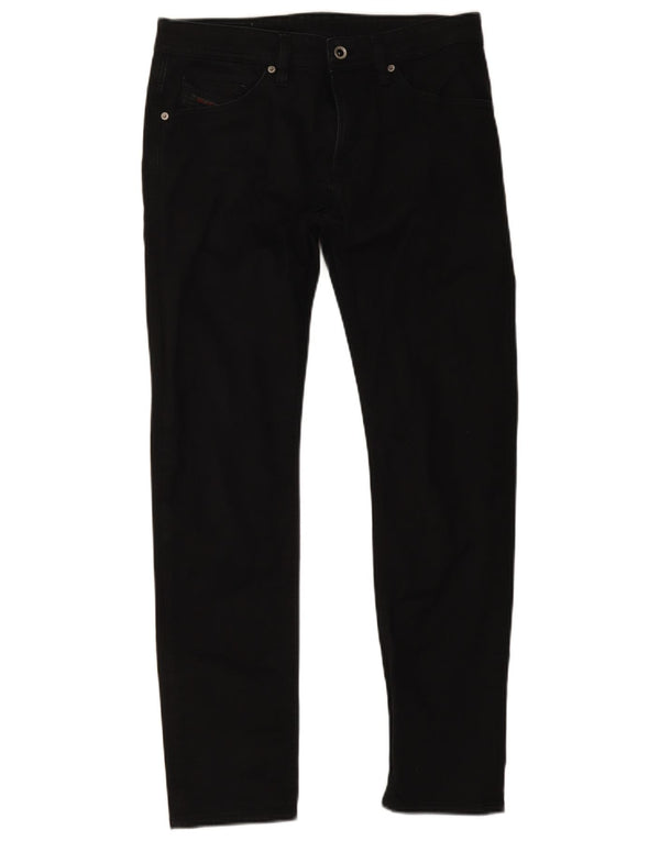 Diesel Herre Slim Fit Straight Jeans W32 L31 Sort Bomuld