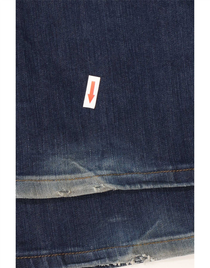 Wrangler Womens Curve Flared Jeans W30 L32 Blå Bomuld