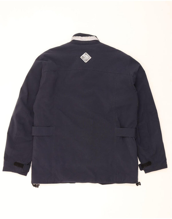 Tucano Urbano Herre Utility Jacket UK 42 XL Navy Blue Colourblock Nylon