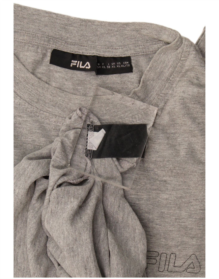 Fila Herre T-Shirt Top XL Grå