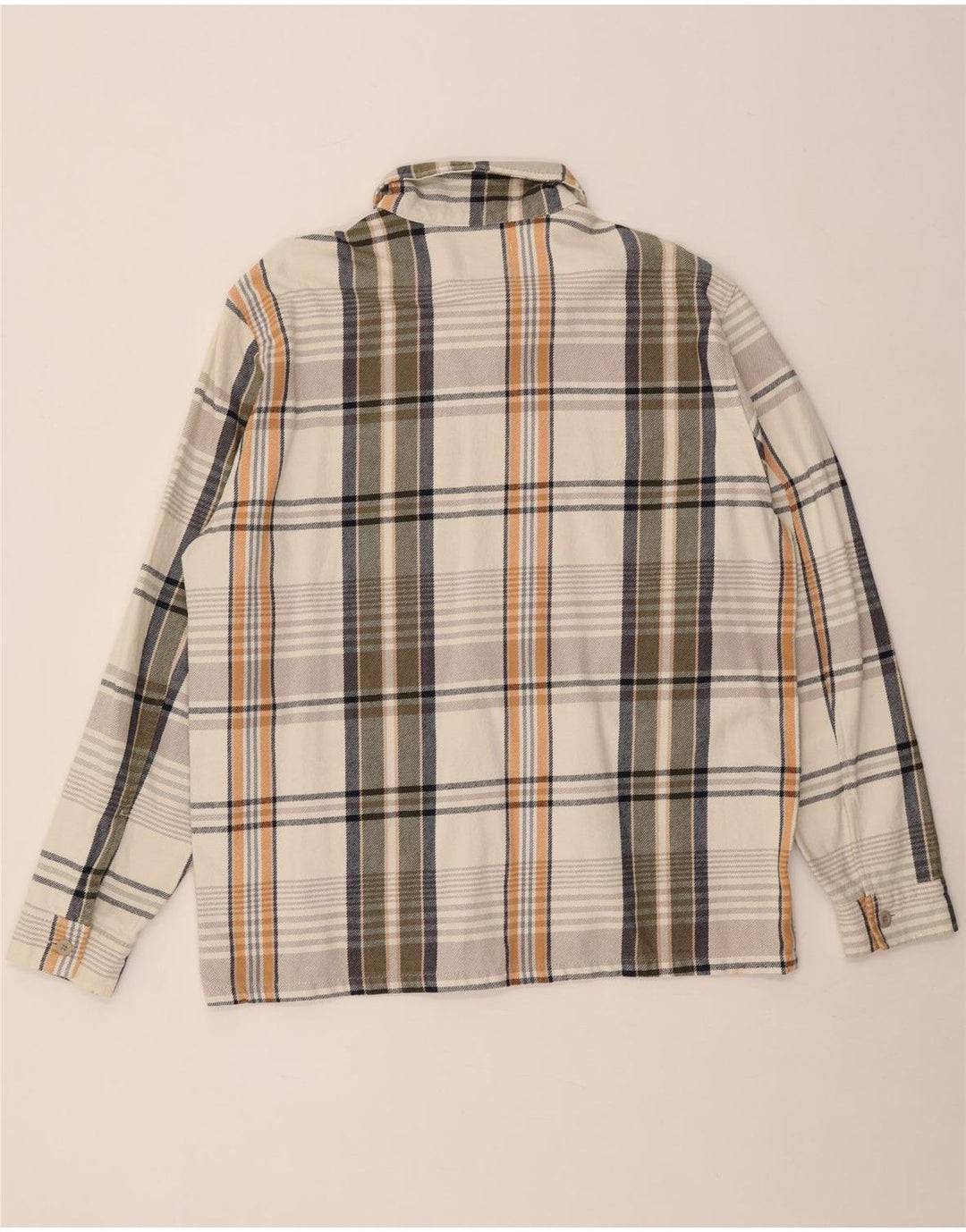 Zara Herre Flanelskjorte XL Flerfarvet ternet bomuld