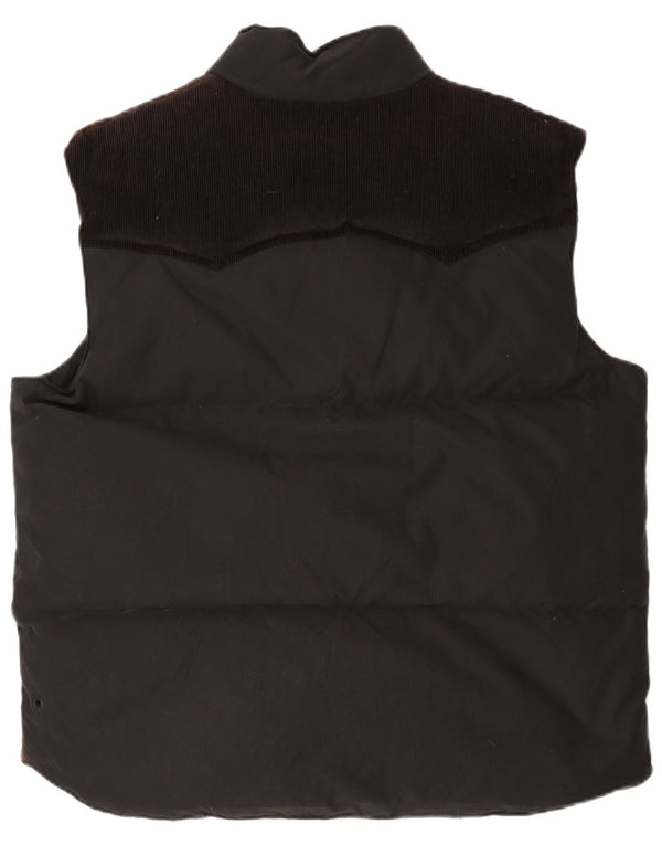 Adidas Mens Padded Gilet UK 42 XL Black Colourblock Polyamide