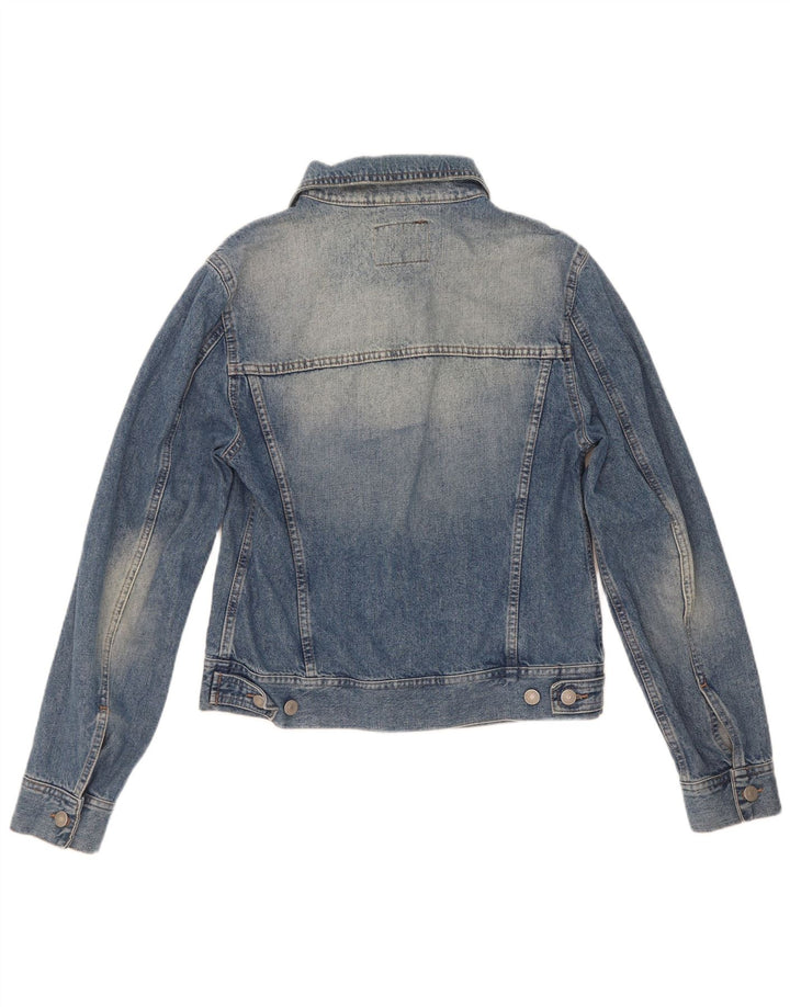 Sisley Herre denimjakke UK 36 Small Blue Cotton