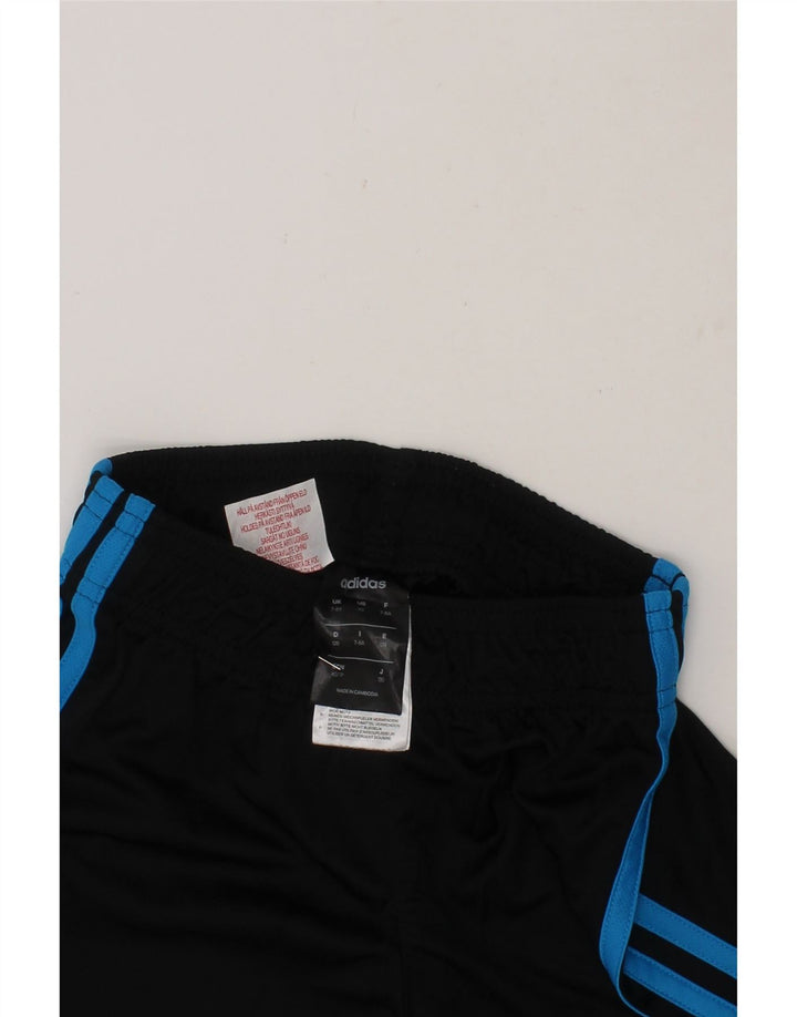 ADIDAS Boys Climalite Sport Shorts 7-8 Years Black Polyester Vintage Adidas and Second-Hand Adidas from Messina Hembry 