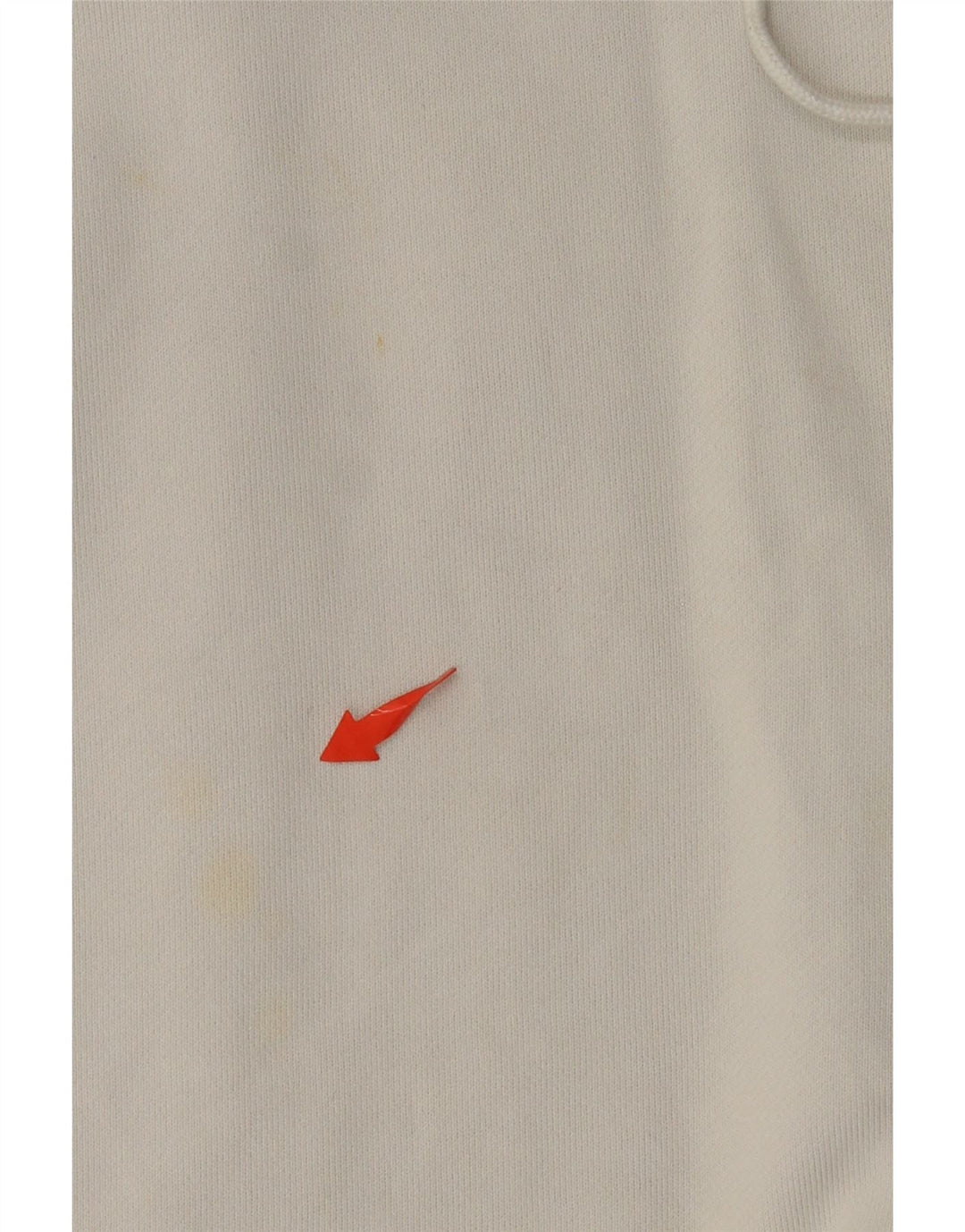 ADIDAS Dame Oversized Crop Hoodie Jumper UK 8 Small White Bomuld